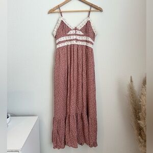 Loom Floral Lace Midi Dress - Medium